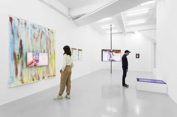 Trevor Shimizu: Performance Artist, 2019, installation view, Institute of Contemporary Art, University of Pennsylvania at Kunsthalle Lissabon. Photo: Bruno Lopes.