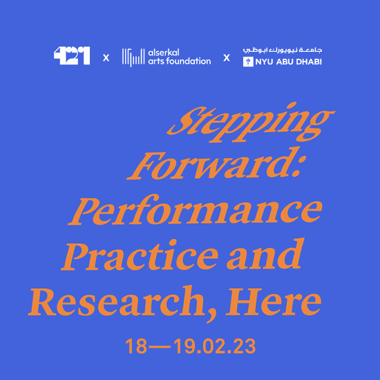 STEPPING FORWARD: Performance Research and Practice, Here
