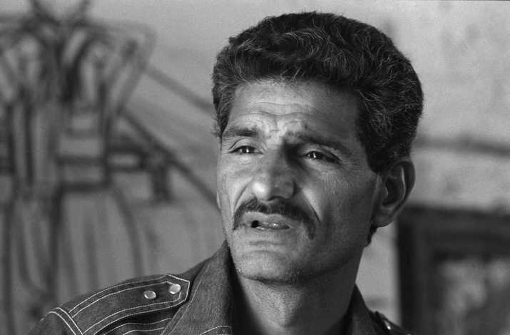 Portrait of Fathi Ghabin (1987). From the Joss Dray Collection - The Palestinian Museum Digital Archive.