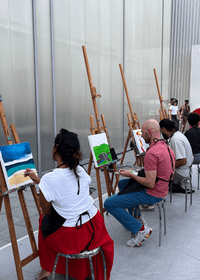 A Surrealist Sip, Snack & Paint Experience