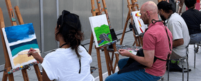 A Surrealist Sip, Snack & Paint Experience
