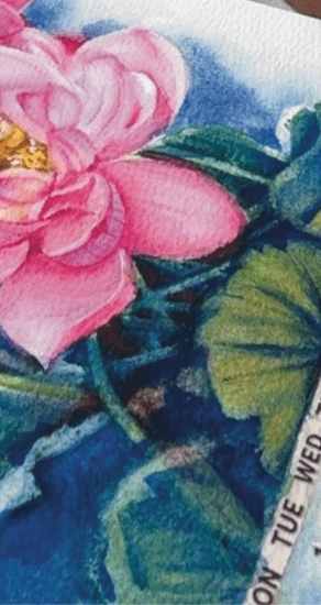 Let's Paint a Watercolor Flower Calendar for 2026
